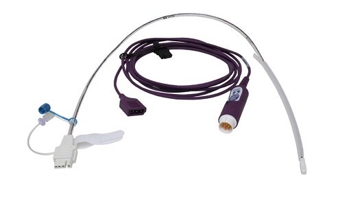 Intrauteriner Druckkatheter und Kabel
